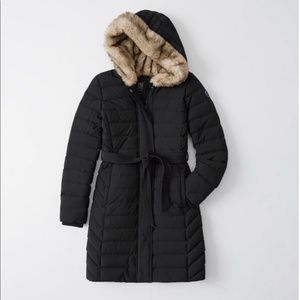 Abercrombie & Fitch longline down puffer coat